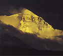 Golden tinted Qomolangma