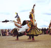 A religious dance in northern Tibet