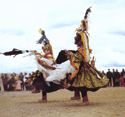 A religious dance in northern Tibet